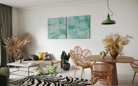 a living room filled with furniture and a table