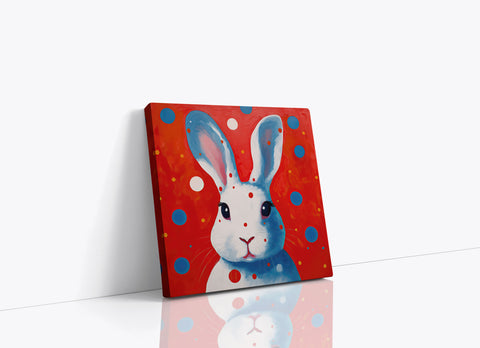 White Rabbit with Dots