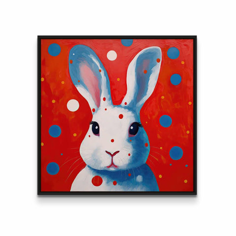 White Rabbit with Dots