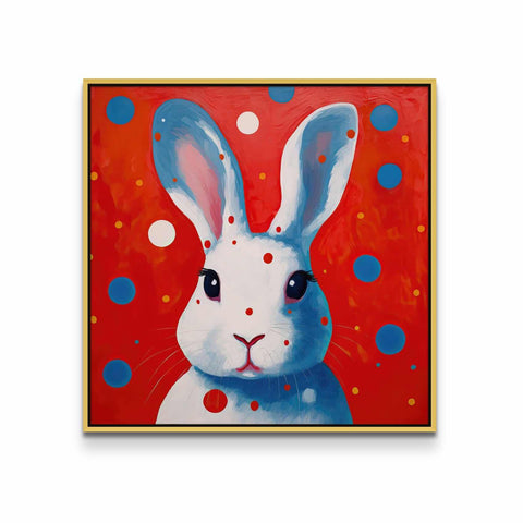 White Rabbit with Dots