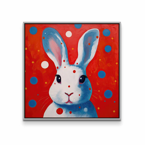 White Rabbit with Dots