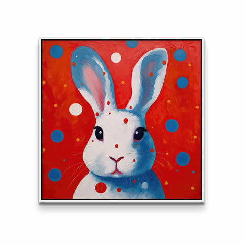 White Rabbit with Dots