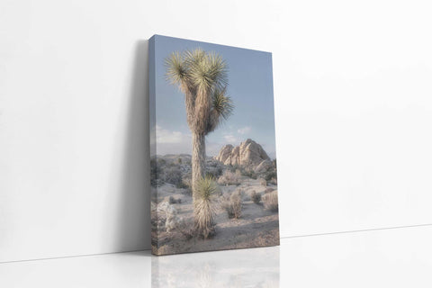 a painting of a joshua tree in the desert