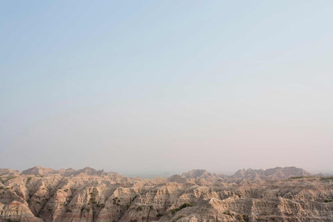 a view of a mountain range from a distance