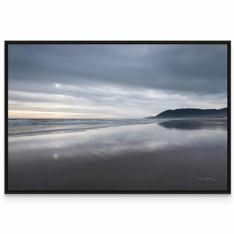 a picture of a beach with a sky background
