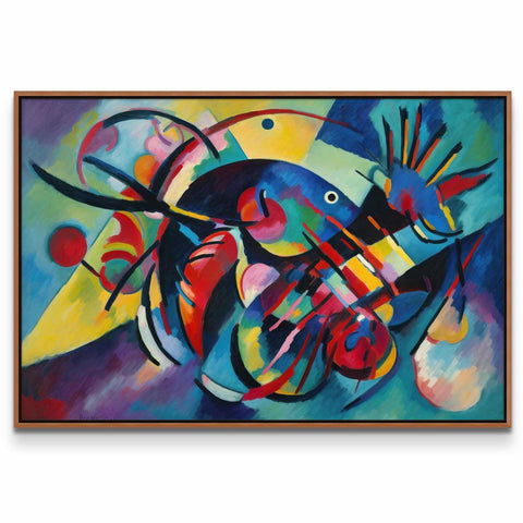 a painting of a fish on a white background