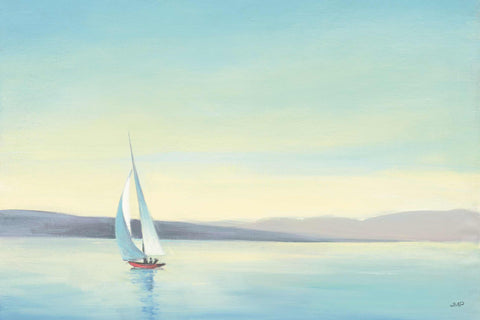 a painting of a sailboat in the water