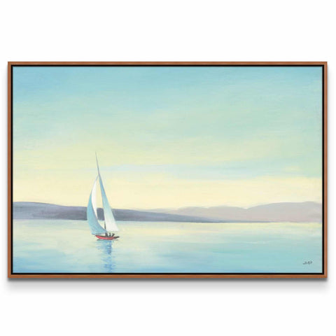 a painting of a sailboat in the water
