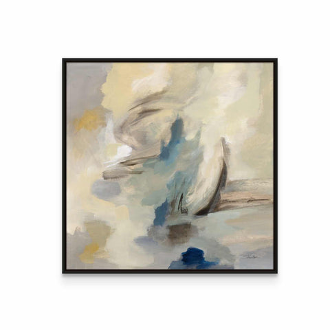 a painting of a sailboat floating in the ocean