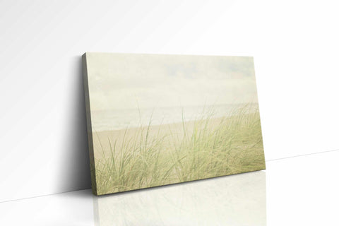 a painting of grass on a white wall
