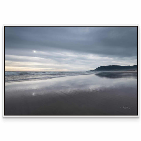 a picture of a beach with a sky background