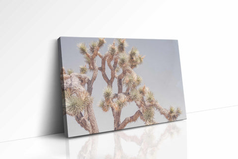 a painting of a joshua tree on a white wall