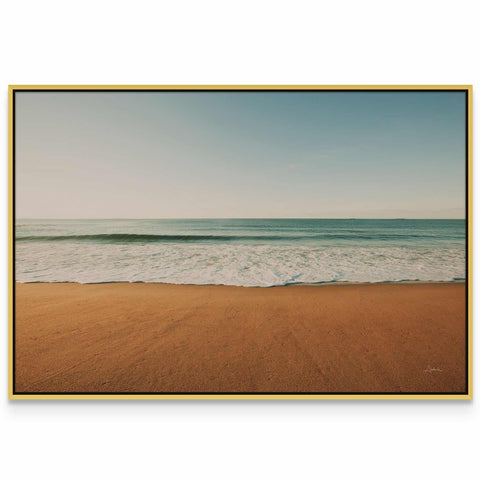 a picture of a beach with the ocean in the background