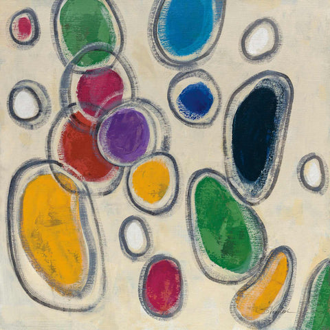a painting of a bunch of different colored circles