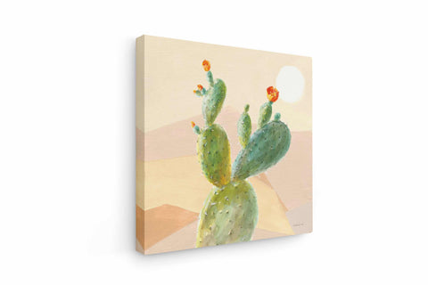 a painting of a cactus on a white background