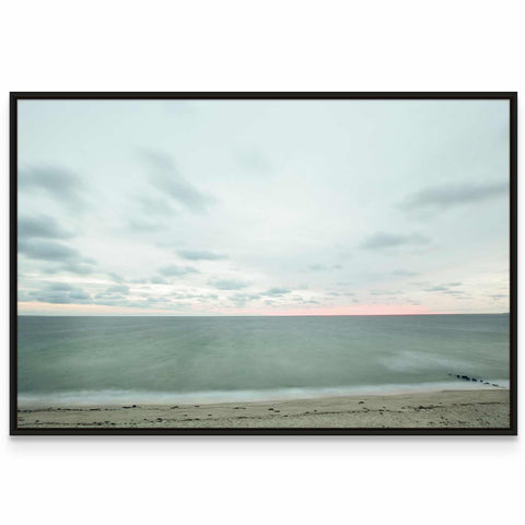 a picture of a beach with waves coming in from the ocean