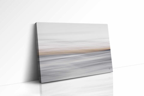 an abstract painting on a white wall