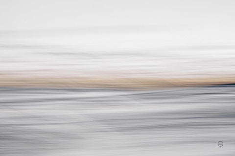 a blurry photo of a person riding a snowboard